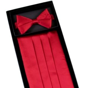 TRIAD Adjustable Bow Tie and Cummerbund Set